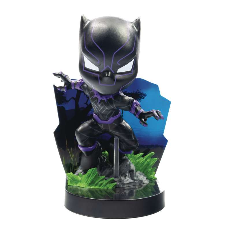 SUPERAMA MARVEL BLACK PANTHER VIBRANIUM GLOW SUIT PX DIORAMA