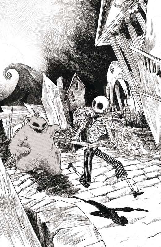 NBX BATTLE FOR PUMPKIN KING #1 (OF 5) CVR B B&W VIRGIN