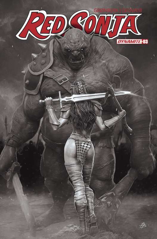 RED SONJA 2023 #3 CVR X FOC 1:10 RATIO VARIANT BARENDS B&W