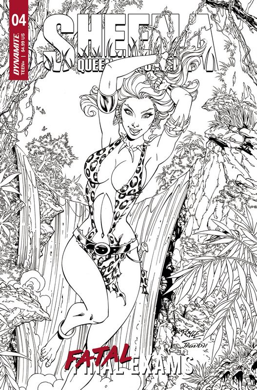 SHEENA QUEEN OF JUNGLE #4 CVR F 1:10 RATIO VARIANT ROYLE LINE ART