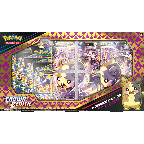 POKEMON TCG (PKMN): CROWN ZENITH: MORPEKO V-UNION PLAYMAT PREMIUM TREASURES COLLECTION