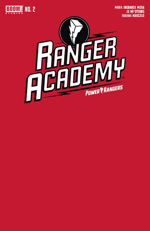 RANGER ACADEMY #2 CVR B RED BLANK SKETCH VARIANT N/A