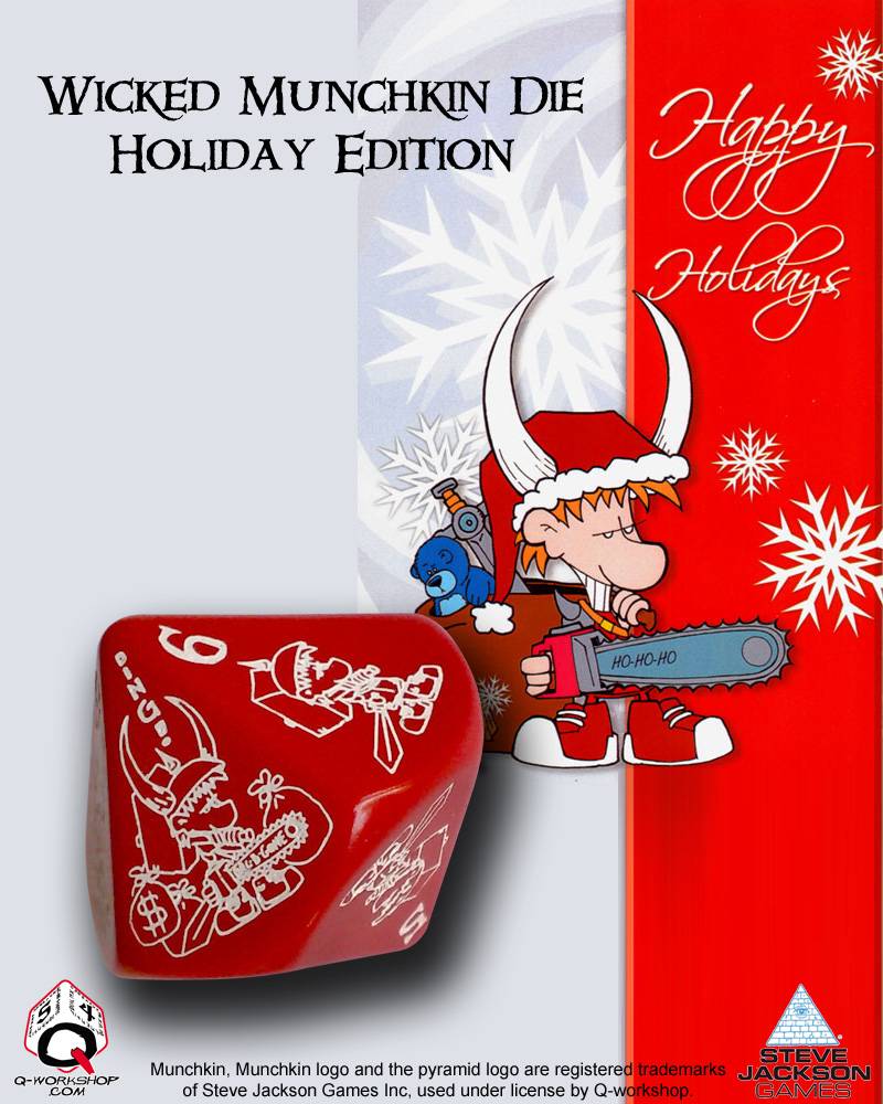 WICKED LE HOLIDAY MUNCHKIN JUMBO D10 BLISTER