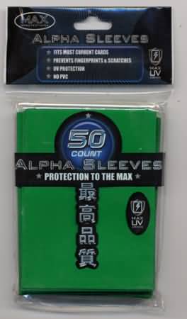 Max Protection-Chroumium Standard Sized Sleeves:Alpha Green