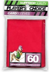 Players Choice Standard Sized Gaming Sleeves- Red