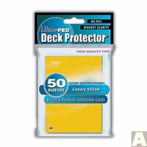 Ultra Pro Deck Protector Standard Sized Sleeves- Canary Yellow