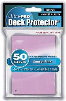 Ultra Pro Deck Protector Standard Sized Sleeves-Sunset Pink