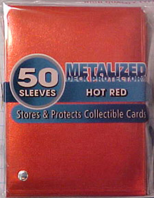 Ultra Pro Deck Protector Standard Sized Sleeves- Hot Red