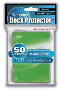 Ultra Pro Deck Protector Standard Sized Sleeves- Green